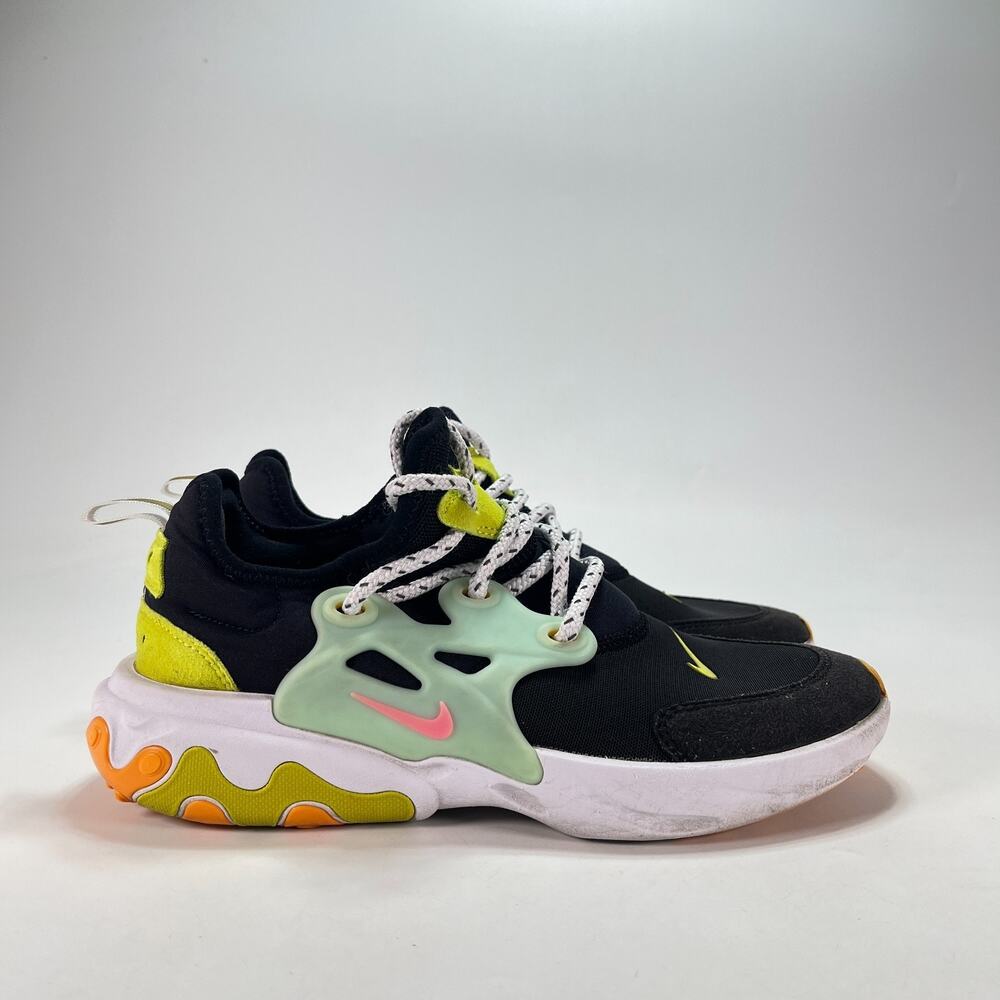Nike React Presto Beach Day Black Teal Tint Sneakers CJ7690-001 Youth Size 7Y